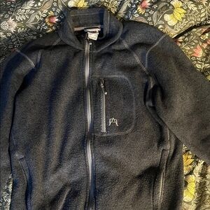 Avalanche Men's Zip Up Sweater - Dark Gray